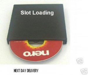 USB SLOT LOAD EXTERNAL DVD WRITER WITH NERO CD FOR ANY LAPTOP OR PC(&Acirc;&pound;39.99 only including delivery)
