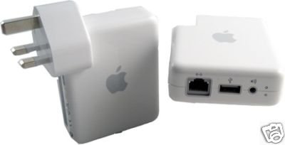 GENUINE APPLE AIRPORT EXPRESS BASE STATION FOR MAC & PC + UK PLUG(only £39.99 including delivery)