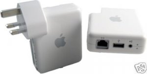 GENUINE APPLE AIRPORT EXPRESS BASE STATION FOR MAC & PC + UK PLUG(only &Acirc;&pound;39.99 including delivery)