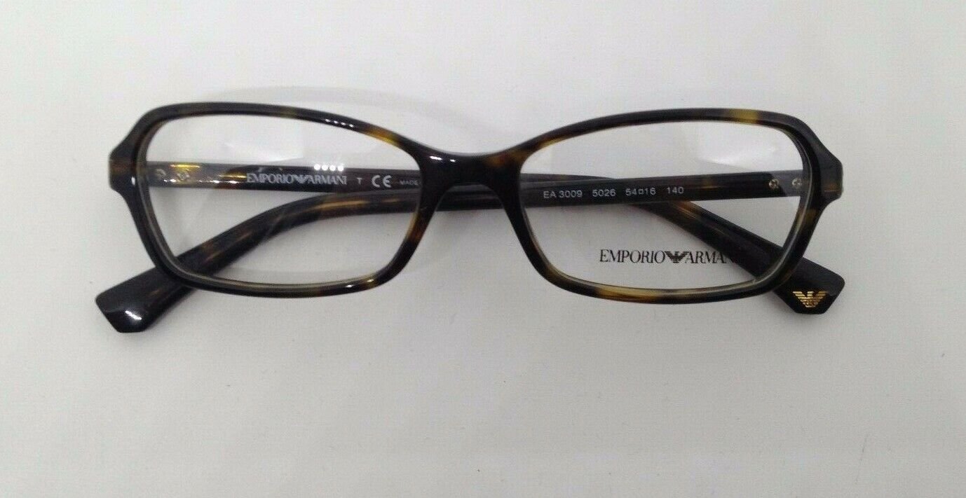 Emporio Armani EA 3009 Tortoise 5026 Plastic Eyeglasses Frame 5416140 New