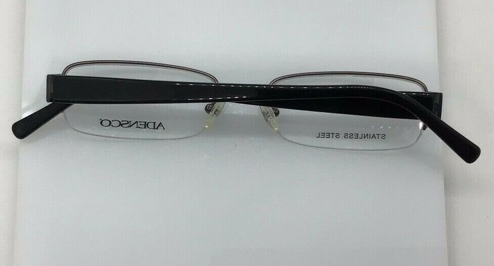 Adensco Anthony Black FK7 Metal Semi Rim Eyeglasses Frame 53-18-145 New