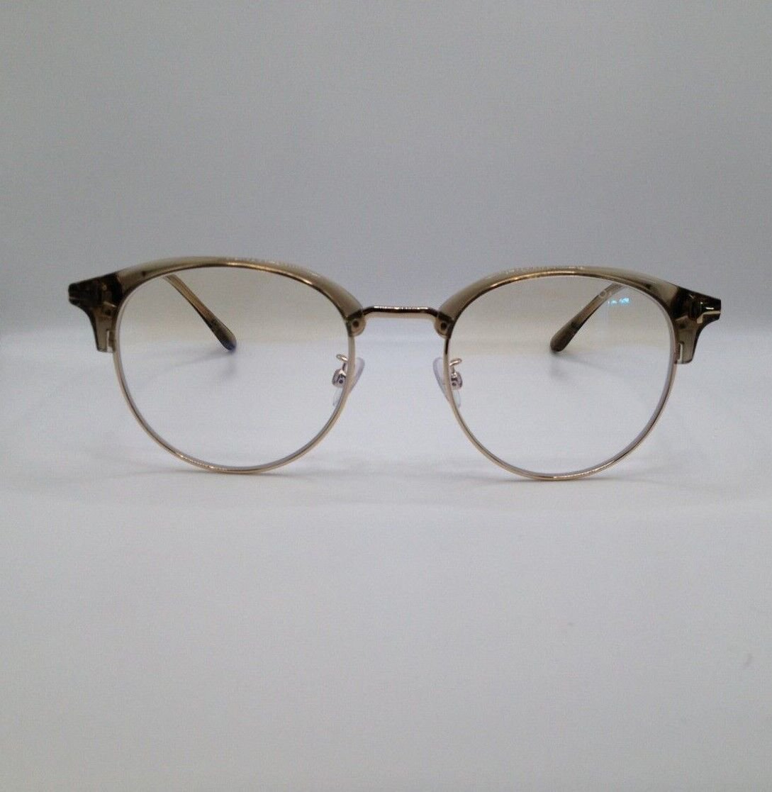 Tom Ford TF 5792-K-B 096 Clear Gold Round Plastic Eyeglasses Frame 50 ...