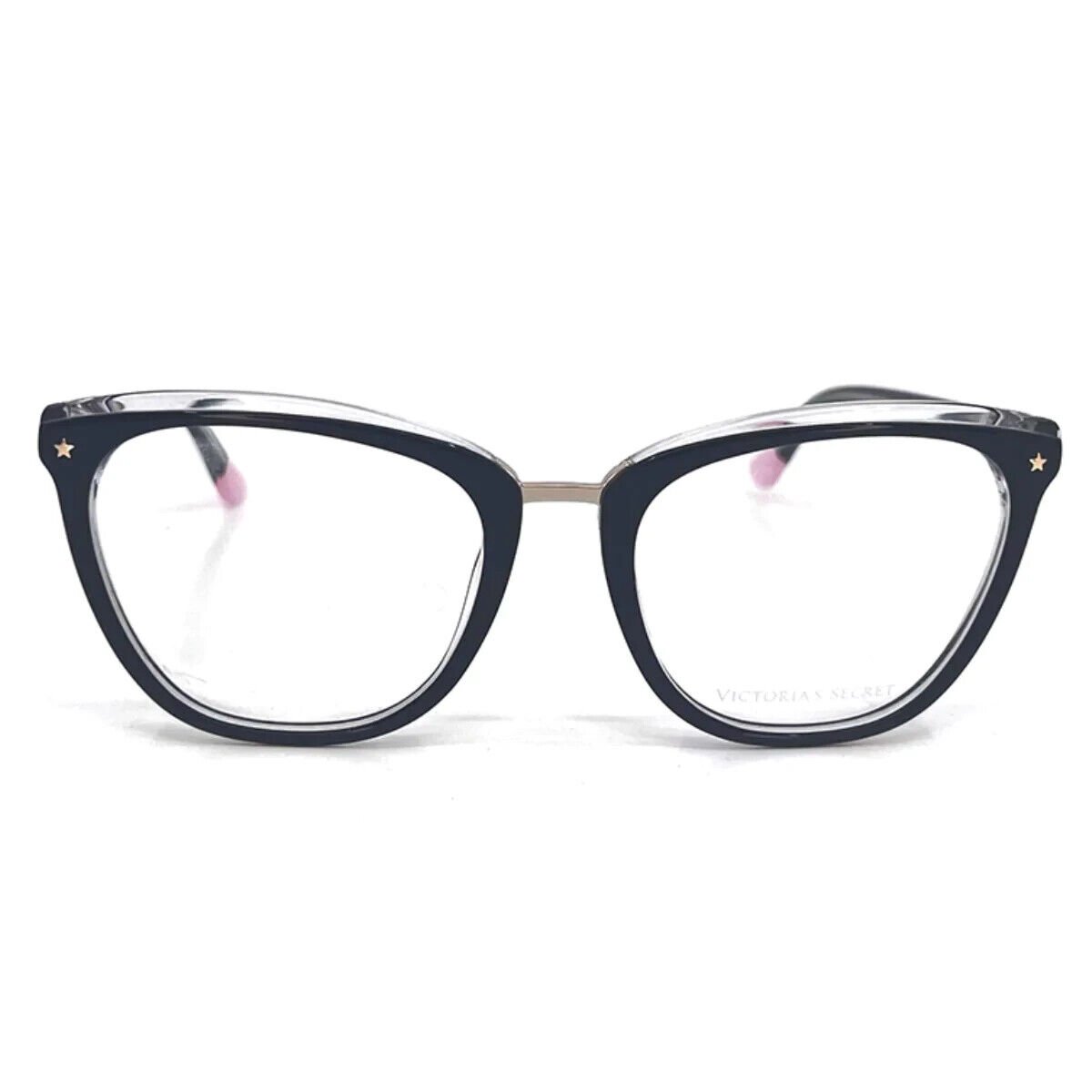 Victorias Secret VS5016 001 All Black Cat Eye Plastic Eyeglasses Frame