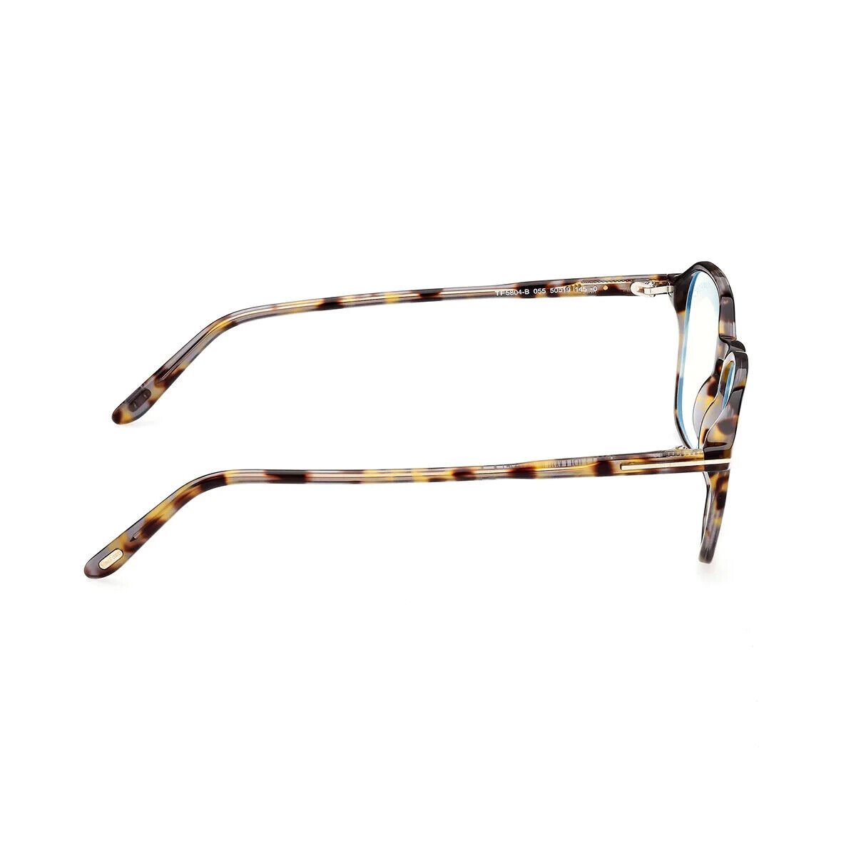 Tom Ford TF 5804-B 055 Havana Round Plastic Optical Eyeglasses Frame 50 ...