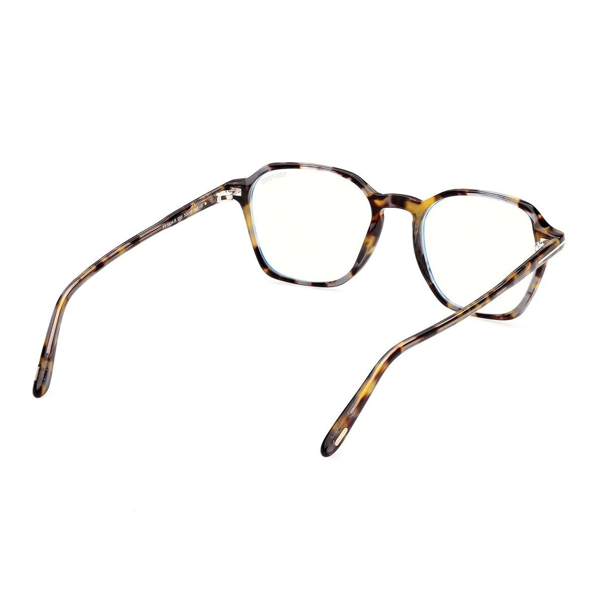 Tom Ford TF 5804-B 055 Havana Round Plastic Optical Eyeglasses Frame 50 ...