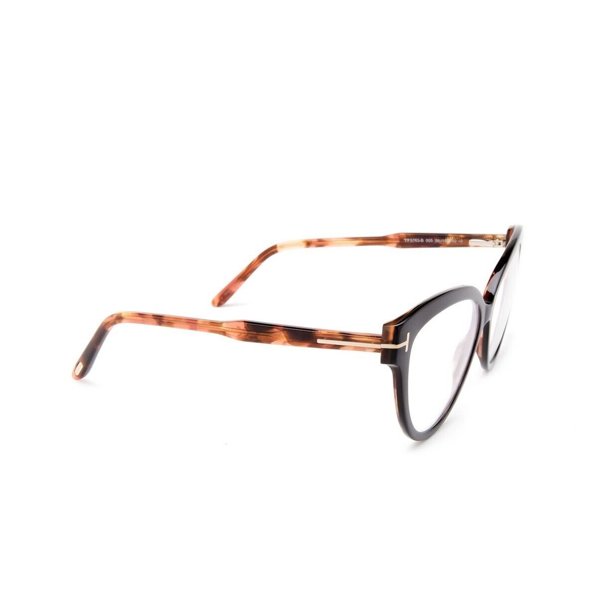 Tom Ford TF5763-B Black 005 Cat Eye Plastic Optical Eyeglasses Frame 56 ...