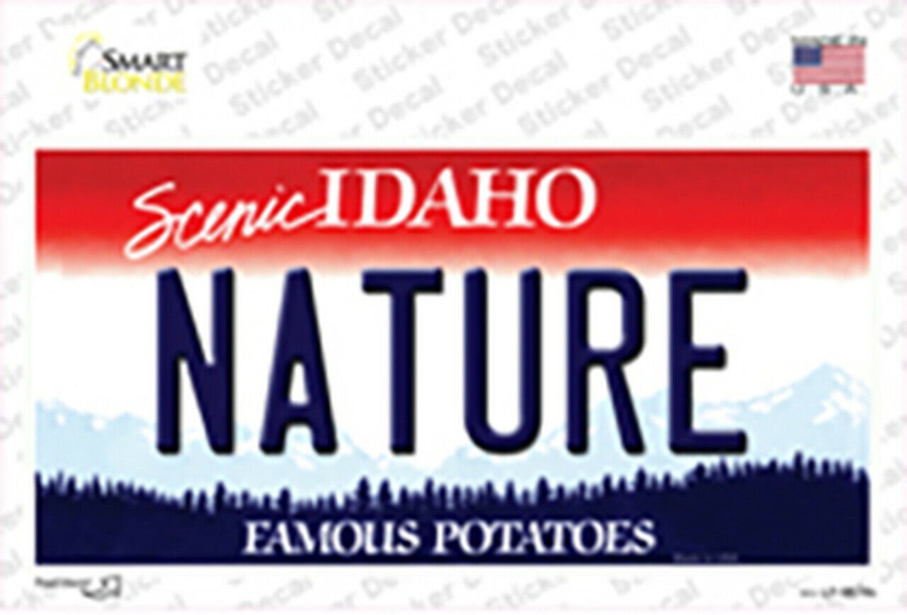 Nature Idaho State Background Sticker Decal