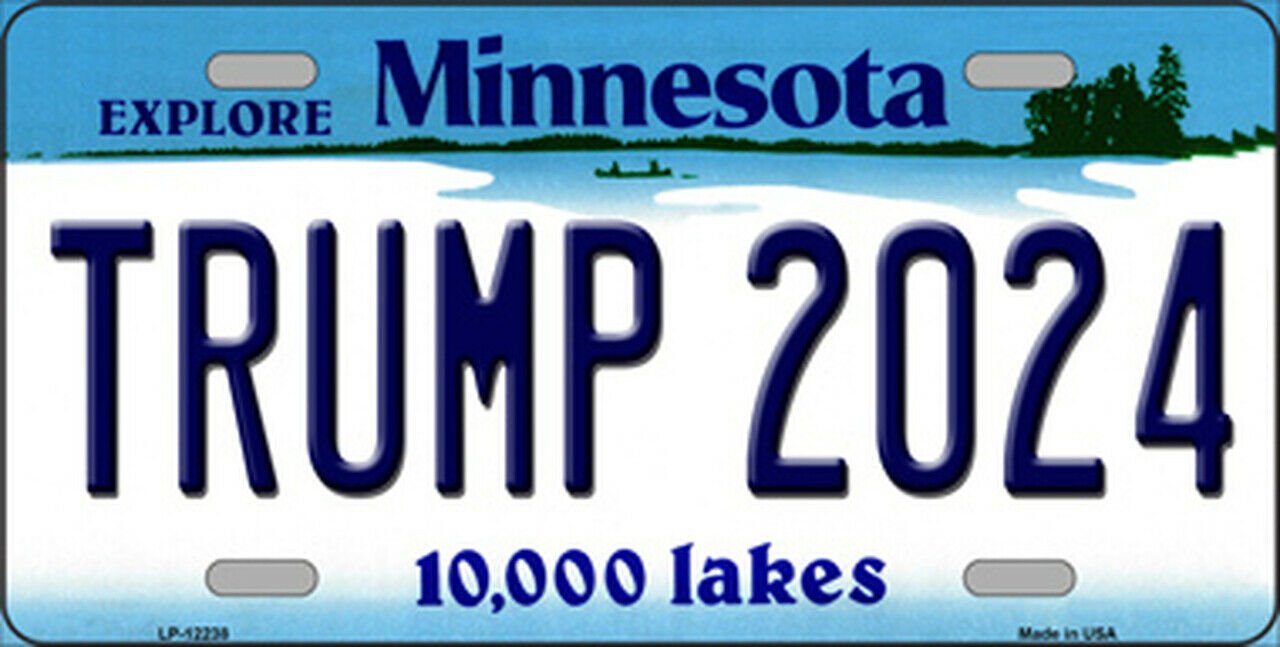 Minnesota Trump 2024 Novelty License Plate