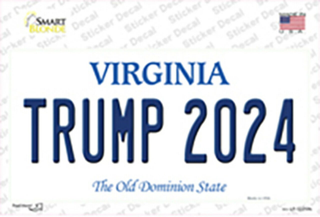 Trump 2024 Virginia State Background Sticker Decal   628337a42bafe 566322b 