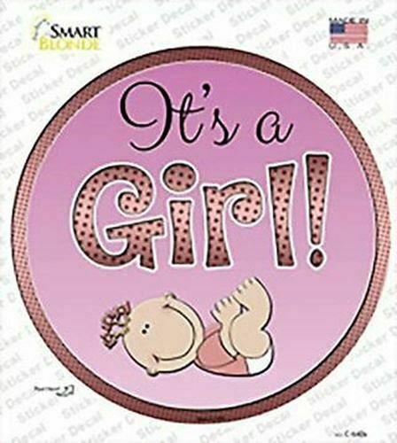 It's a Girl Circle Sticker Decal