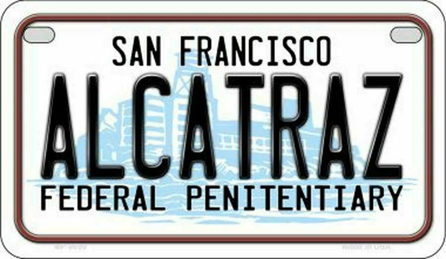Alcatraz San Francisco Novelty Motorcycle Plate