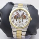 DISNEY ACCUTIME MENS MICKY WATCH  GOLG AND STAINLESS STEEL BAND NG2