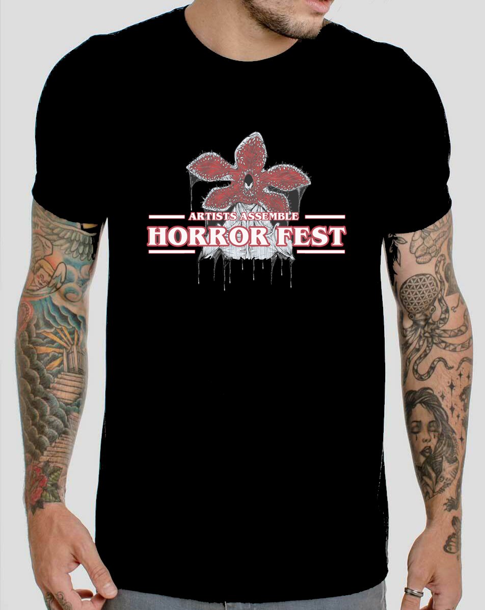 Artists Assemble Horror Fest T-shirt -MEDIUM