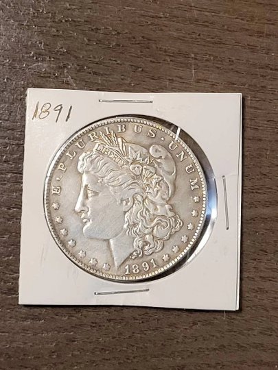 Rare & Beautiful 1891 CC American US Morgan Dollar Restrike Coin. Free Same Day Shipping!