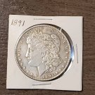Rare & Beautiful 1891 CC American US Morgan Dollar Restrike Coin. Free Same Day Shipping!