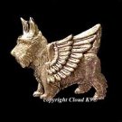 Scottie Guardian Angel Dog Pin   Scottish Terrier