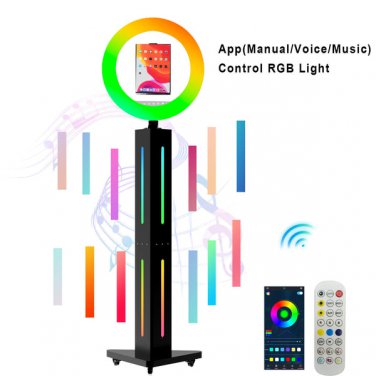 360SPB® M5B 65″ Touch Screen Mirror Photo Booth, Fill Light & Umbrella