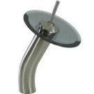 The Niagara Smoke Waterfall Vessel Sink Faucet - Brushed Nickel