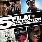 5 film collection - denzel washington DVD 5-discs 2015 warner used like new