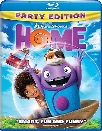 home - party edition BluRay DVD 2-discs 2015 dreamworks 94 minutes used