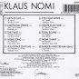 klaus nomi - klaus nomi CD 1981 1985 RCA BMG 10 tracks like new ND74420