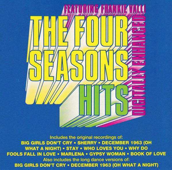 four seasons featuring frankie valli - hits CD 1991 curb 11 tracks like new D2-77304