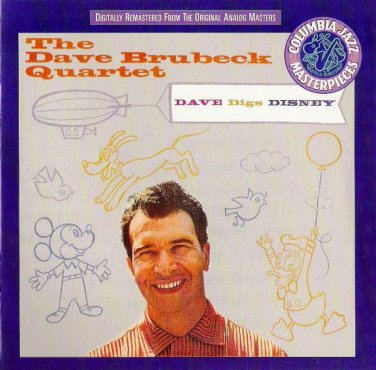 dave brubeck quartet - dave digs disney CD 1994 columbia legacy like new CK 48820