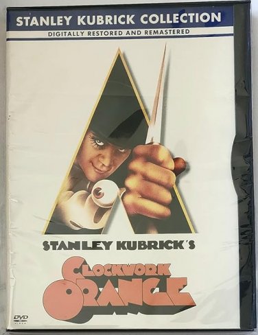 clockwork orange - stanley kubrick, director DVD 2001 warner bros. region 1 widescreen like new