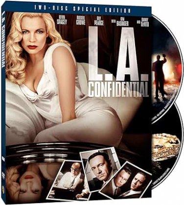 L.A. confidential - kevin spacey + kim bsinger 2DVDs + CD 2008 warner widescreen 138 mins used