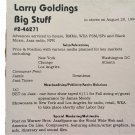 larry goldings - big stuff advance CD 1996 warner bros. 9 tracks like new 2 46271-A