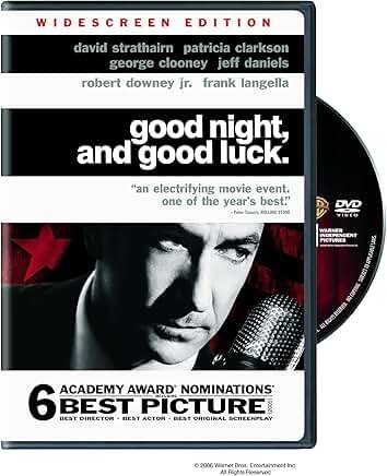 good night, and good luck - robert downey jr. DVD 2006 warner bros NTSC widescreen like new