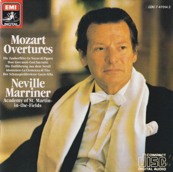 mozart overtures - neville marriner with Academy of st. martin-in-the-fields CD emi bmg dir like new