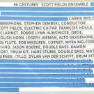 scott fields ensemble - 96 gestures CD 3-discs 2001 composers recordings new factory-sealed scott fields ensemble - 96 gestures CD 3-discs 2001 composers recordings new factory-sealed