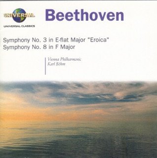 beethoven symphonies nos 3 & 8 - vienna phil, karl b&Atilde;&para;hm CD 2004 deutsche grammophon like new