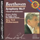 beethoven: symphony no.9 "choral" - bernstein / new york phil CD 1986 CBS like new MK 42224