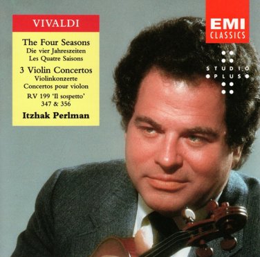 vivaldi: four seasons / 3 violin concertos - itzhak perlman CD 1992 emi BMG Direct like new