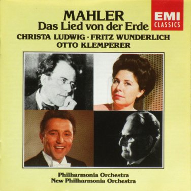 mahler: Das Lied Von Der Erde - christina ludwig, fritz wunderlich, otto klemperer CD emi CDC 547231