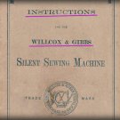 Willcox & Gibbs Silent Sewing Machine _Instruction Manual _Digital Download _PDF format