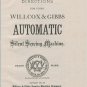 Willcox & Gibbs Automatic Sewing Machine _Instruction Manual _Digital Download _PDF format