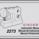 Singer 2273  Instruction Manual _Digital Download _PDF format