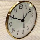 5-3/4" Bezel Fitup w/Arabic White Dial - Brass and Glass