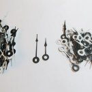 25 Pairs New Black Spaded Clock Hands (No2) For Scrapbooking, Steampunk, Embellishment
