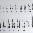 10 Sets Of Assorted  Regular Clock Hands (hour, minute & sweep)