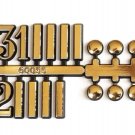 5 - Gold-Stamped Clock Markers - 3/4" Combo, Self Adhesive