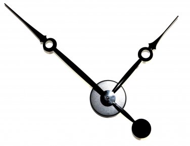 High Torque Clock Movement (Silent Sweep ) Extended Shaft w/14 in. Fancy Hands (No7) w/Wall Mount