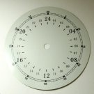 6-3/4" 24 Hour White Arabic Dial (Metal) 6-3/4" 24 Hour White Arabic Dial (Metal)