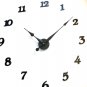 High Torque Clock Movement w/12" Large Spaded Hands No6, Wall Mount w/Deluxe Arabic Hour Numbers