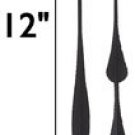 Various Lots From 5 To 100 - 12 in. Long Balanced Spaded Hands No6  (Requires High Torque Movement)