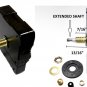 100 - High Torque Clock Movements (Silent) Extended Shafts, Choice Of 3 Shaft Lengths