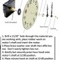 100 - High Torque Clock Movements (Silent) Extended Shafts, Choice Of 3 Shaft Lengths